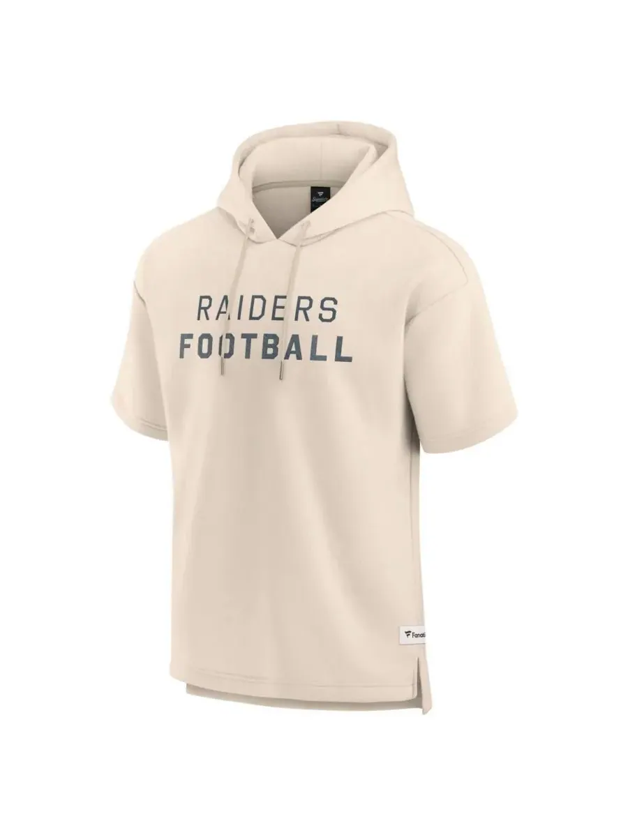 Fanatics Мужская кремовая толстовка с коротким рукавом и надписью Las Vegas Raiders Elements Future — изображение 2 из 3