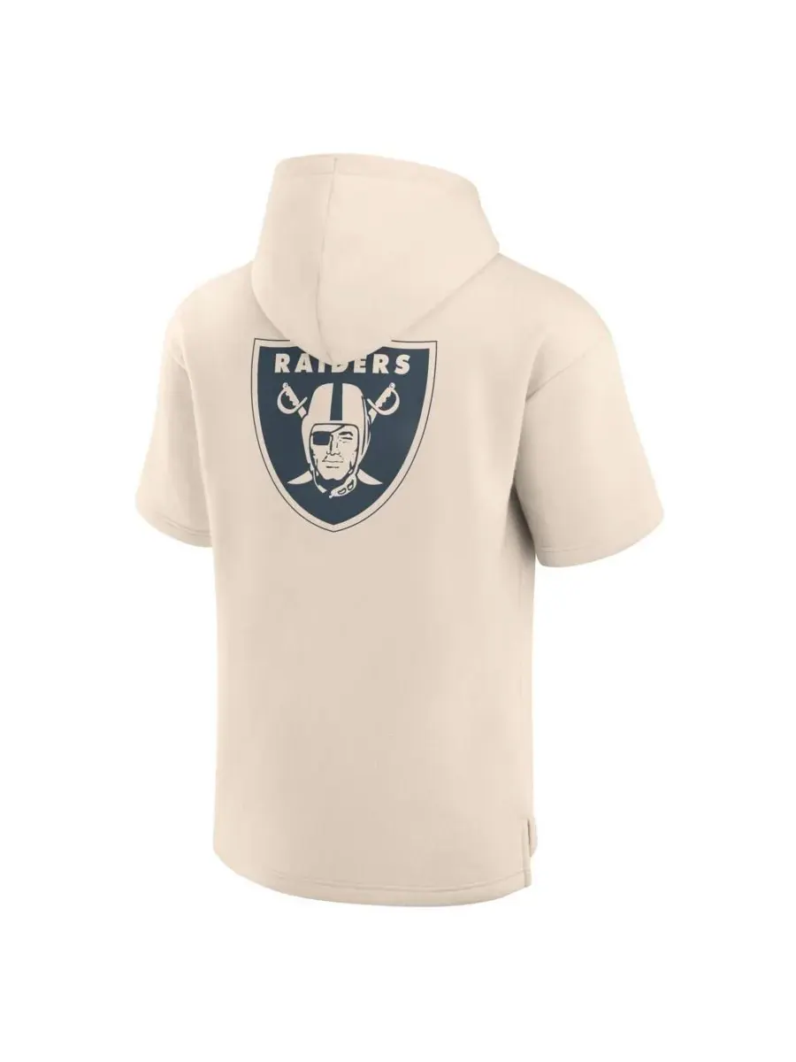 Fanatics Мужская кремовая толстовка с коротким рукавом и надписью Las Vegas Raiders Elements Future — изображение 3 из 3