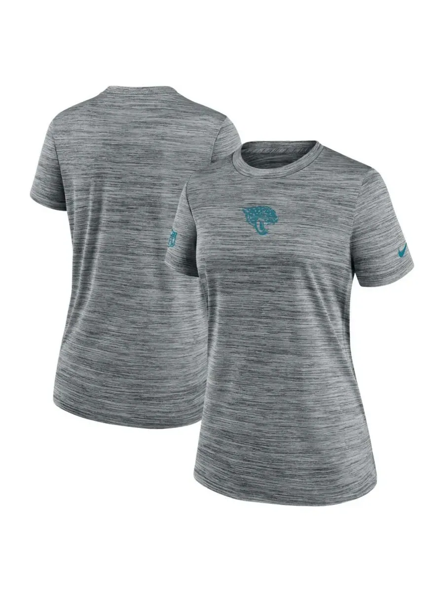 Nike Женская серая футболка Jacksonville Jaguars Sideline Velocity Performance — изображение 1 из 3, серый