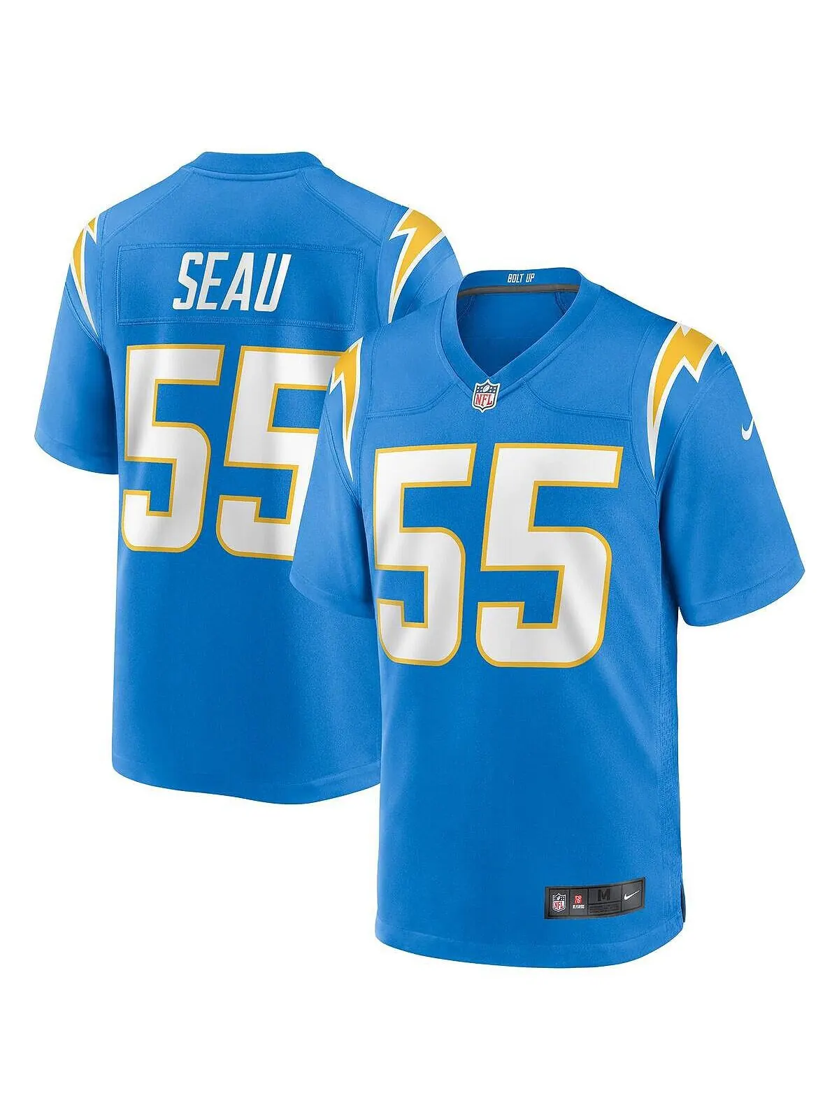 Мужская футболка junior seau powder blue los angeles chargers game для пенсионеров Nike