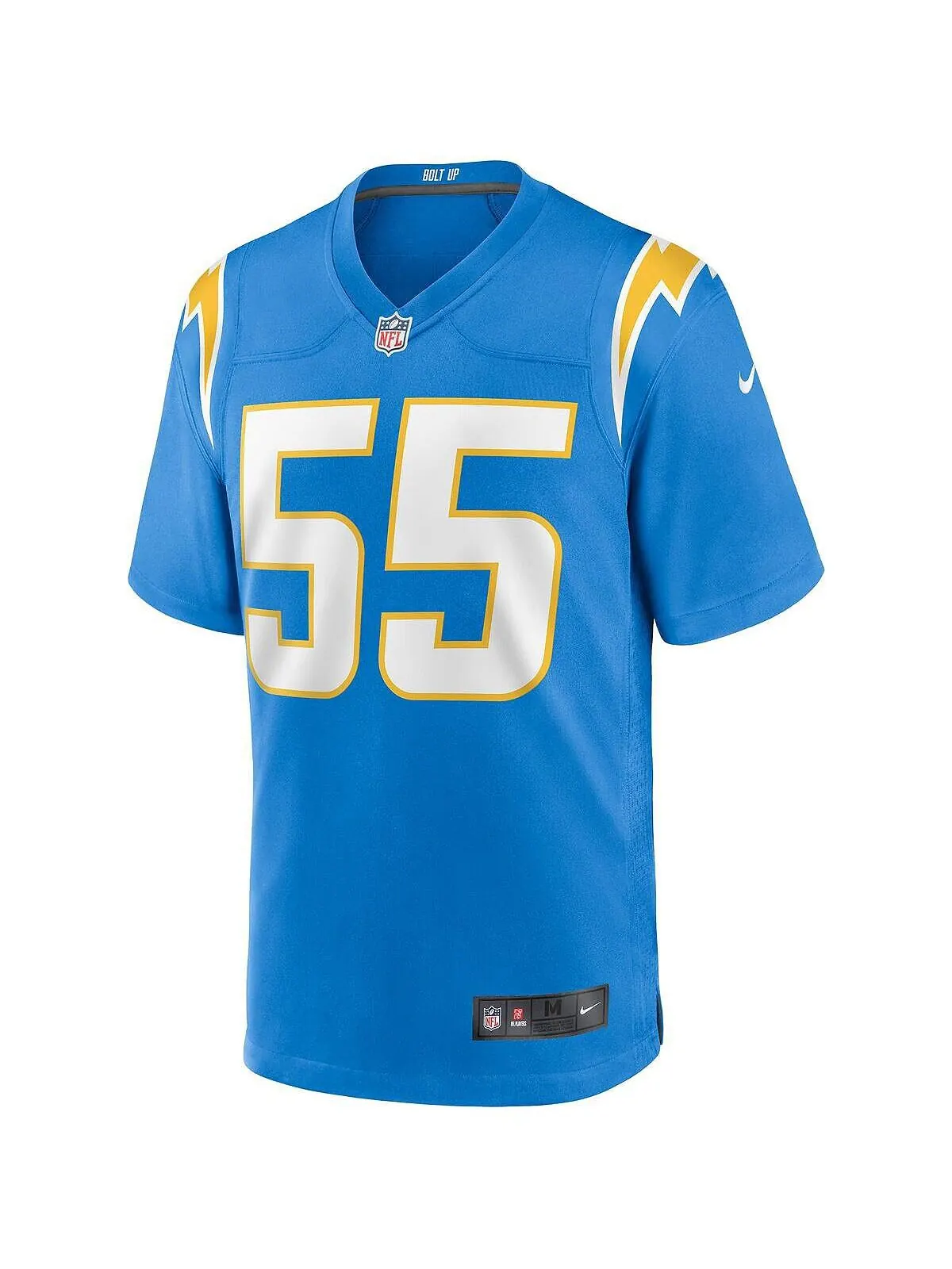 Мужская футболка junior seau powder blue los angeles chargers game для пенсионеров Nike — изображение 2 из 2, синий