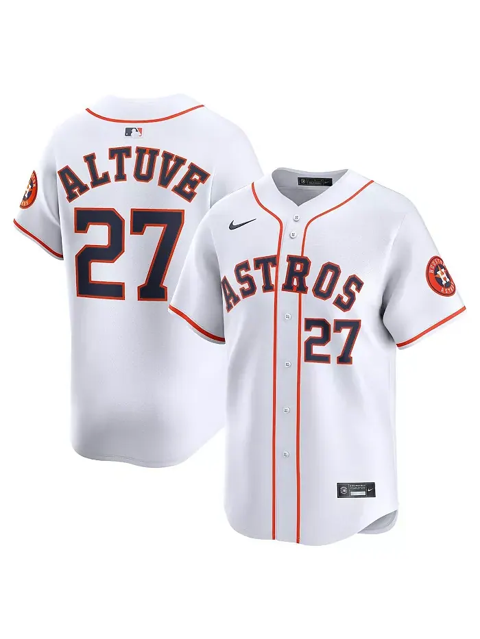 Мужская серая дорожная лимитированная джерси Houston Astros с именем Jose Altuve Nike — изображение 1 из 3
