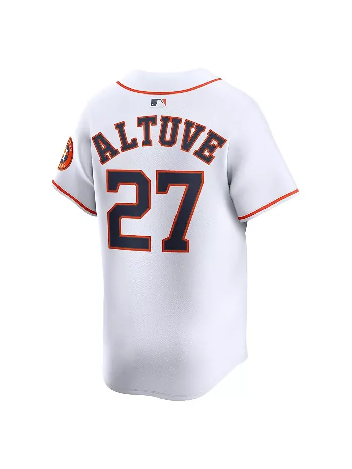 Мужская серая дорожная лимитированная джерси Houston Astros с именем Jose Altuve Nike — изображение 3 из 3