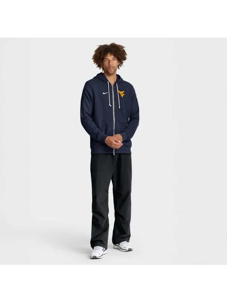 Nike Мужская темно-синяя толстовка на молнии West Virginia Mountaineers 2025 Sideline Standard — изображение 2 из 3