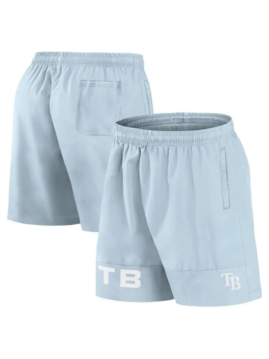 Fanatics Мужские светло-голубые плавательные шорты Tampa Bay Rays Elements — изображение 1 из 3, светлый синий
