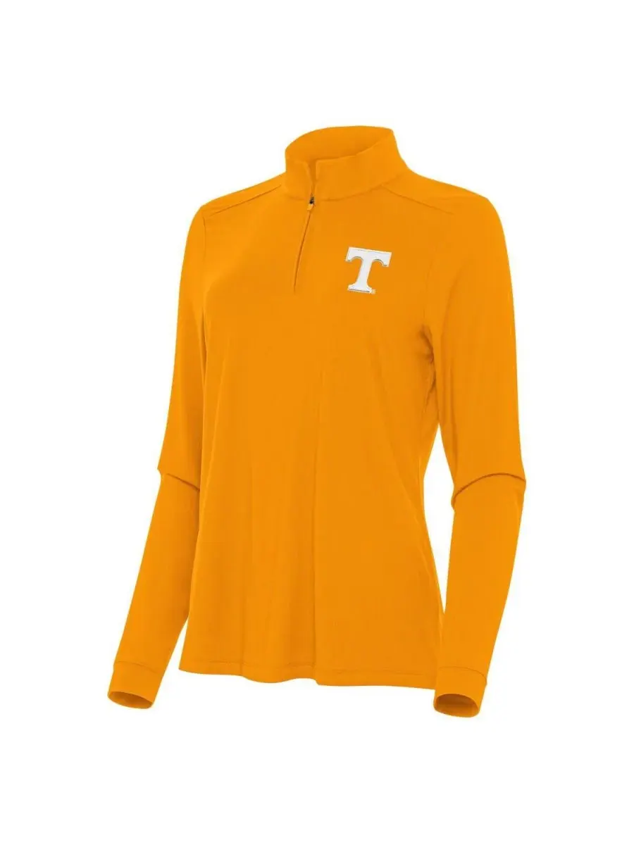 Antigua Женская футболка Tennessee Orange Tennessee Volunteers Intent с застежкой-молнией на — изображение 1 из 1, оранжевый