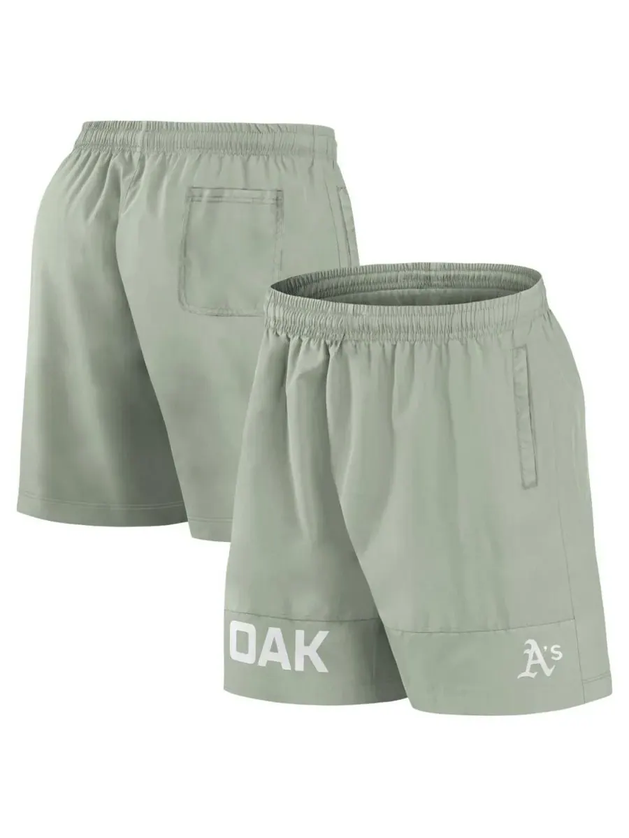 Fanatics Мужские зеленые плавательные шорты Oakland Athletics Elements — изображение 1 из 3, зеленый