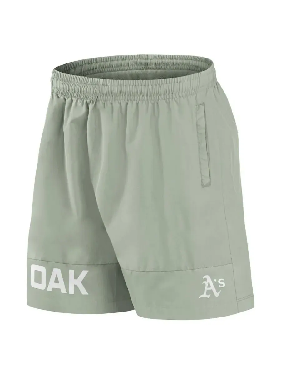 Fanatics Мужские зеленые плавательные шорты Oakland Athletics Elements — изображение 2 из 3, зеленый
