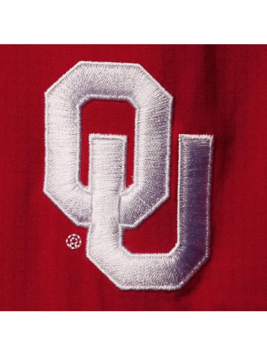 Columbia Мужская рубашка на пуговицах Tamiami Omni-Shade цвета малиновой команды Oklahoma Sooners — изображение 4 из 4