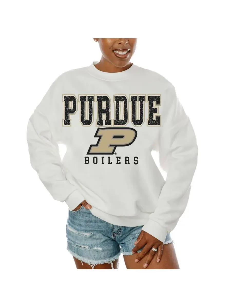 Gameday Couture Женская белая флисовая толстовка Purdue Boilermakers Freestyle — изображение 1 из 2, белый