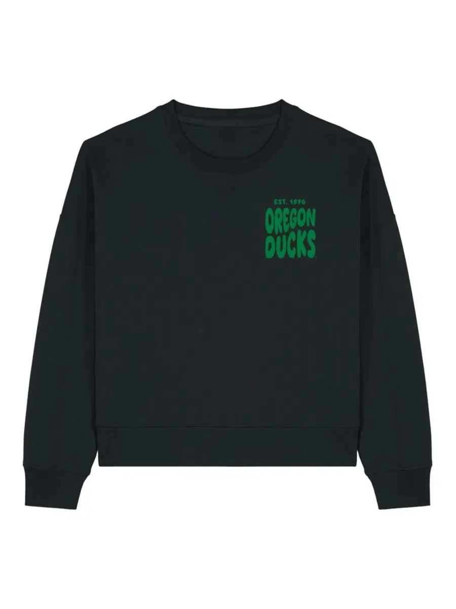 Свитшот женский с принтом Oregon Ducks Cloud Uscape Apparel — изображение 2 из 4, черный