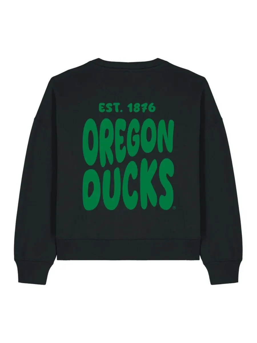 Свитшот женский с принтом Oregon Ducks Cloud Uscape Apparel — изображение 3 из 4, черный