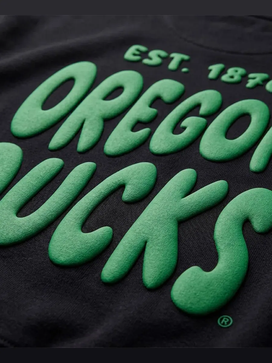 Свитшот женский с принтом Oregon Ducks Cloud Uscape Apparel — изображение 4 из 4, черный