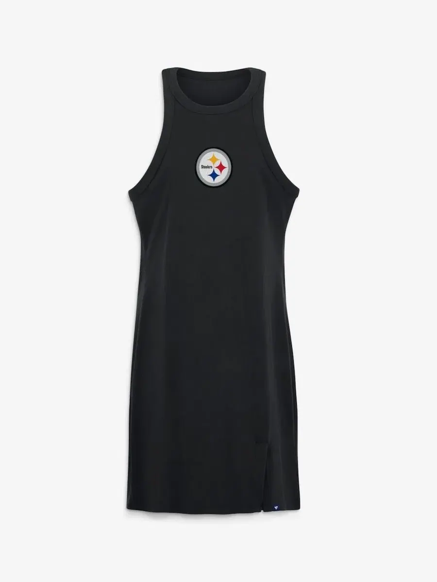 Платье-трапеция без рукавов Push Beyond Tri-Blend Ribbed Sleeveless Fanatics — изображение 2 из 5, черный