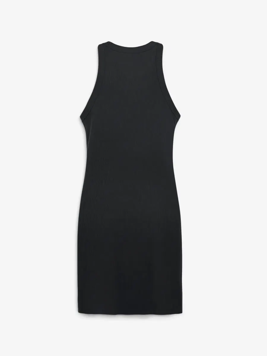 Платье-трапеция без рукавов Push Beyond Tri-Blend Ribbed Sleeveless Fanatics — изображение 3 из 5, черный