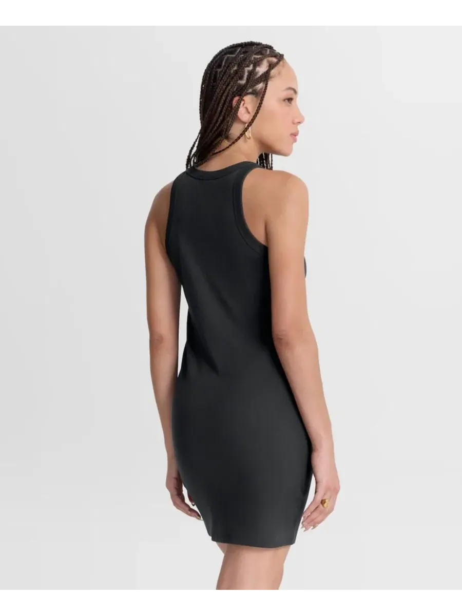 Платье-трапеция без рукавов Push Beyond Tri-Blend Ribbed Sleeveless Fanatics — изображение 4 из 5, черный
