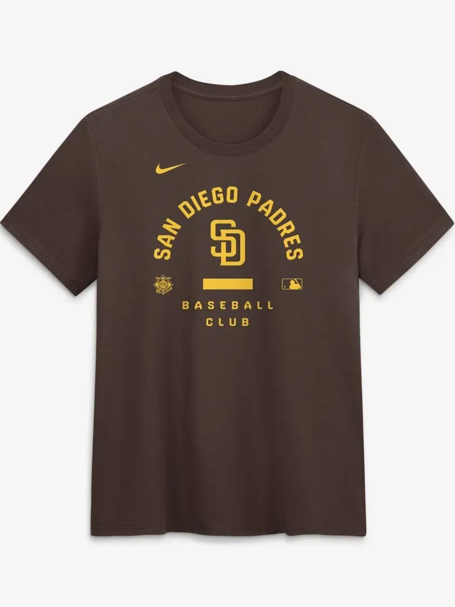 Футболка с коротким рукавом Early Work Tri-Blend Dri-FIT Nike — изображение 2 из 5, коричневый
