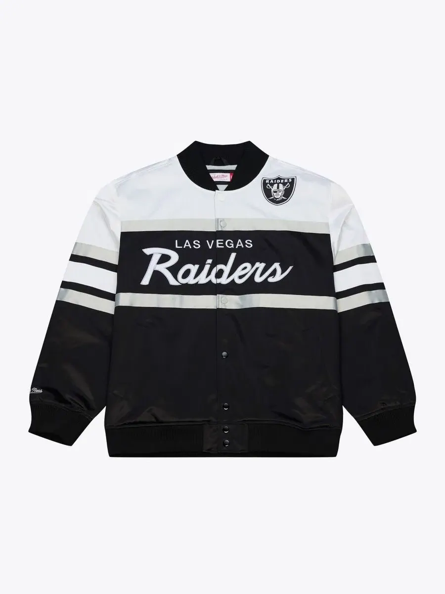Куртка из сатина с принтом Head Coach Mitchell & Ness — изображение 1 из 4, черный