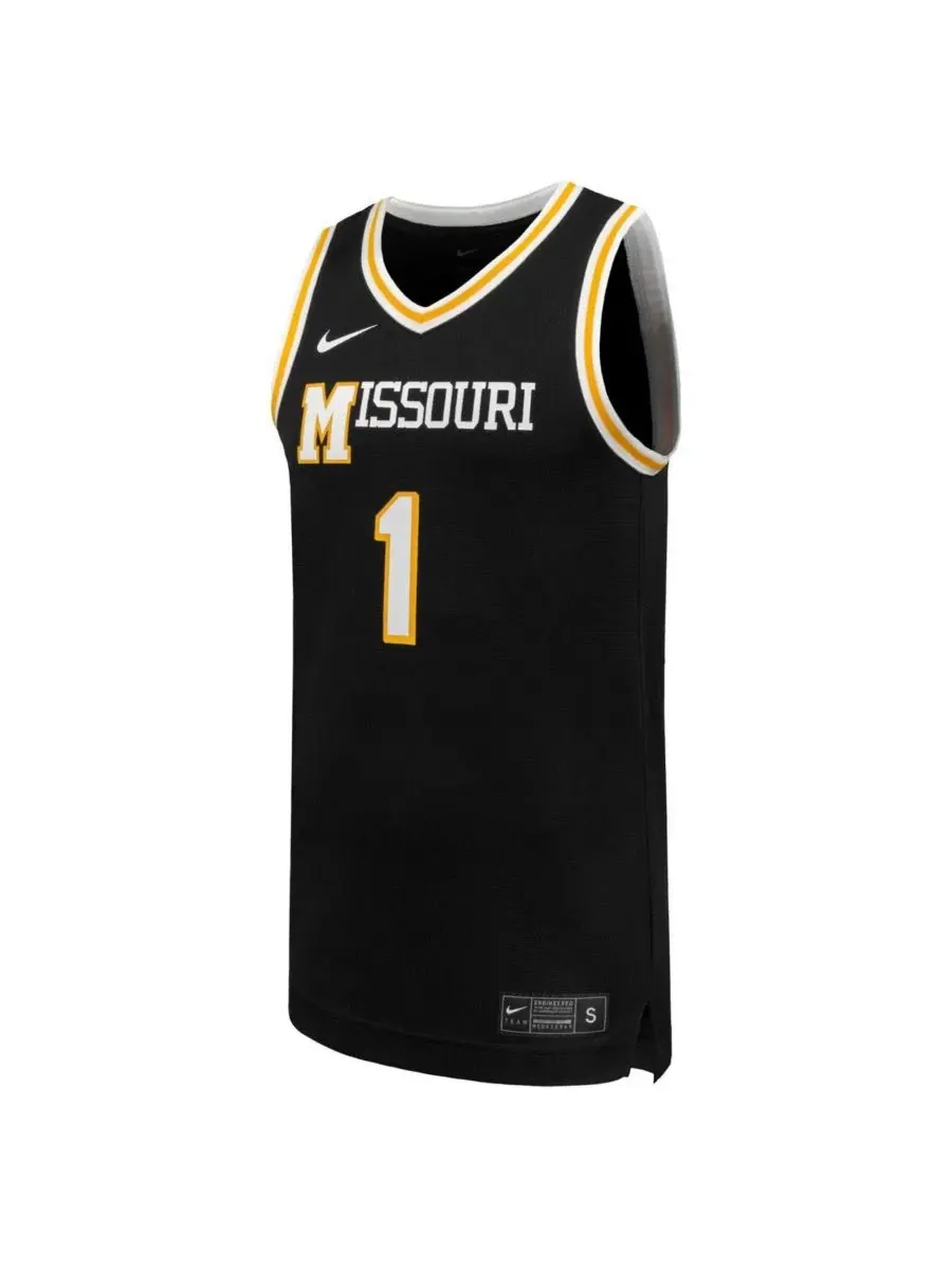 Мужская баскетбольная джерси Nike Missouri Tigers Replica — изображение 2 из 3, черный