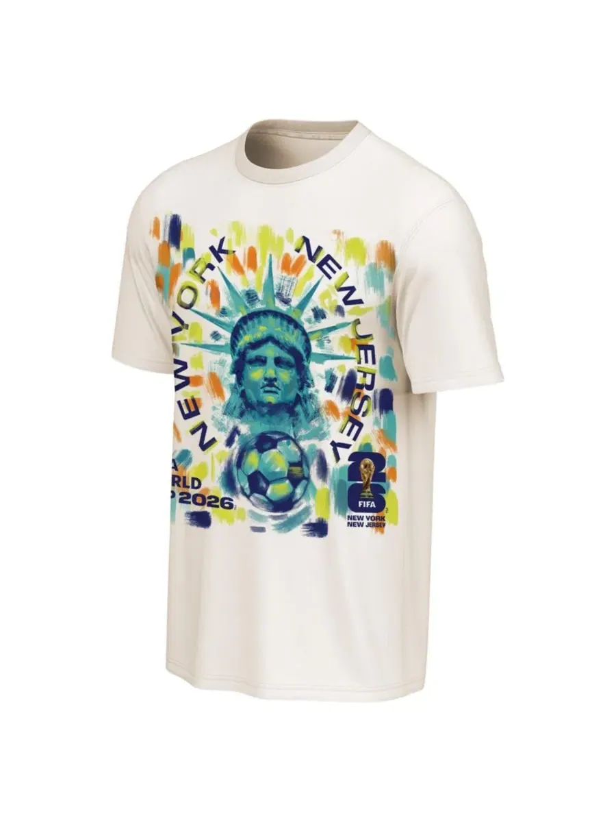 Футболка с принтом FIFA World Cup 2026 New York/New Jersey Homestyle Poster Outerstuff — изображение 2 из 3, бежевый