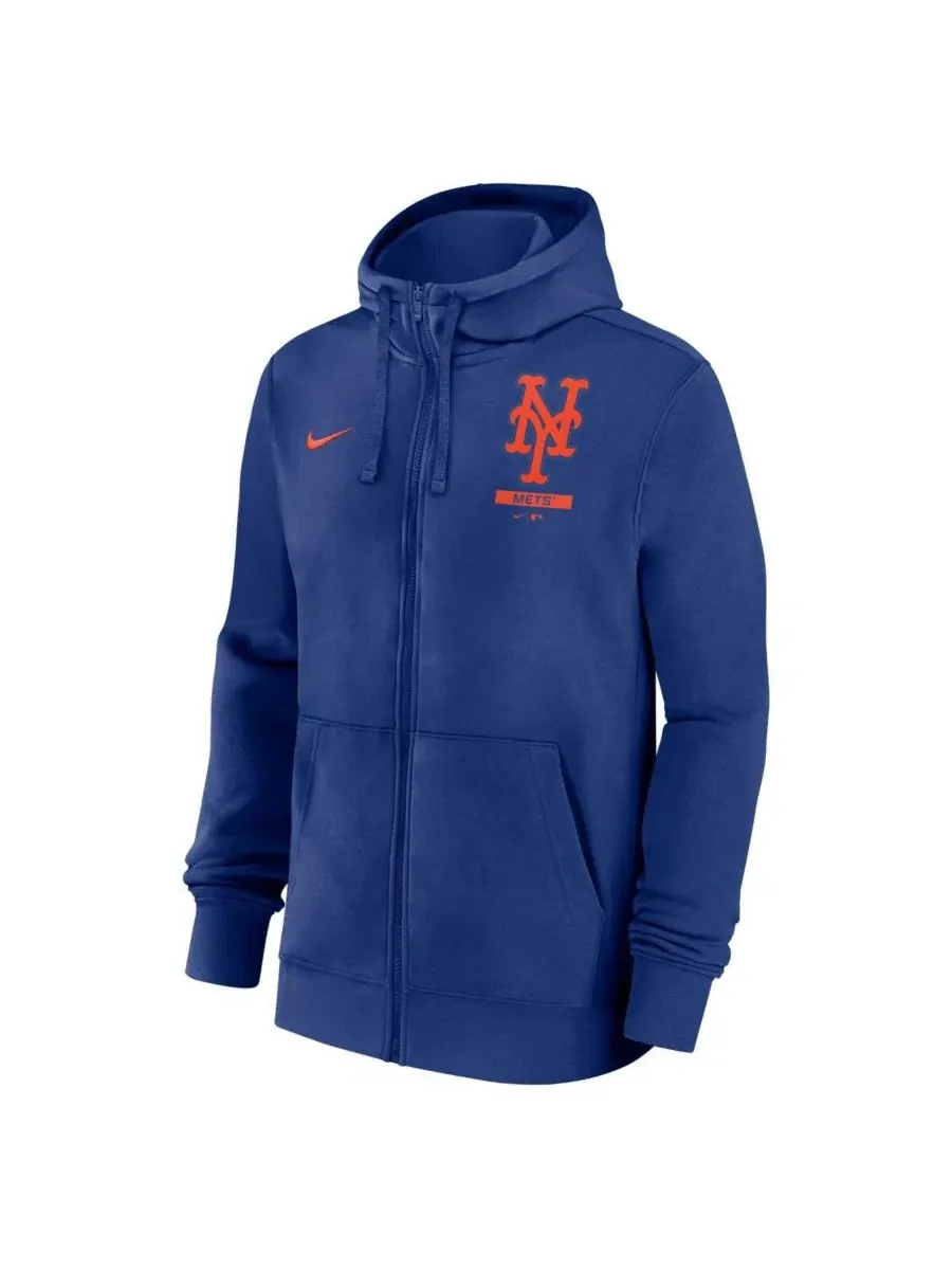 Толстовка с капюшоном и молнией New York Mets Primetime Lockup Nike — изображение 2 из 3, королевский