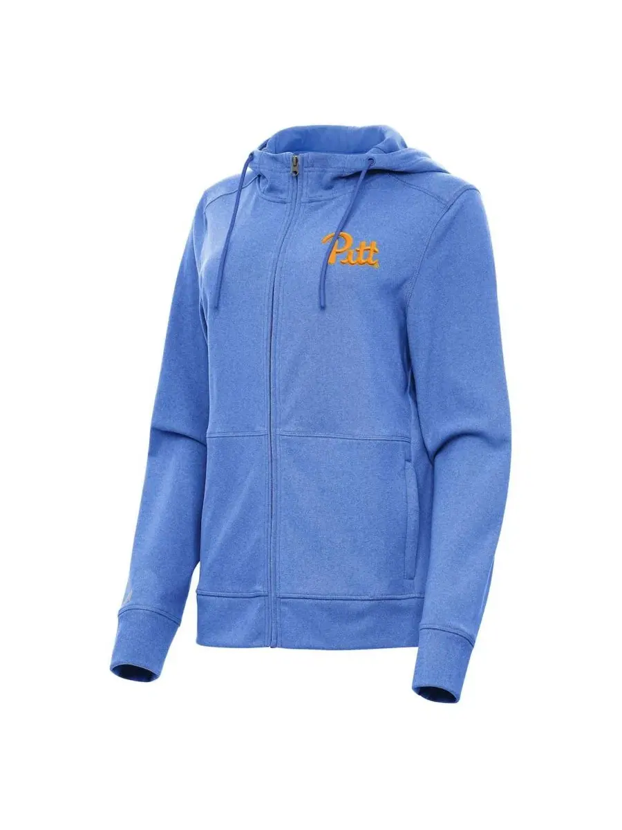 Женская толстовка с капюшоном Seeker Full-Zip Heather Royal Antigua — изображение 1 из 1, синий