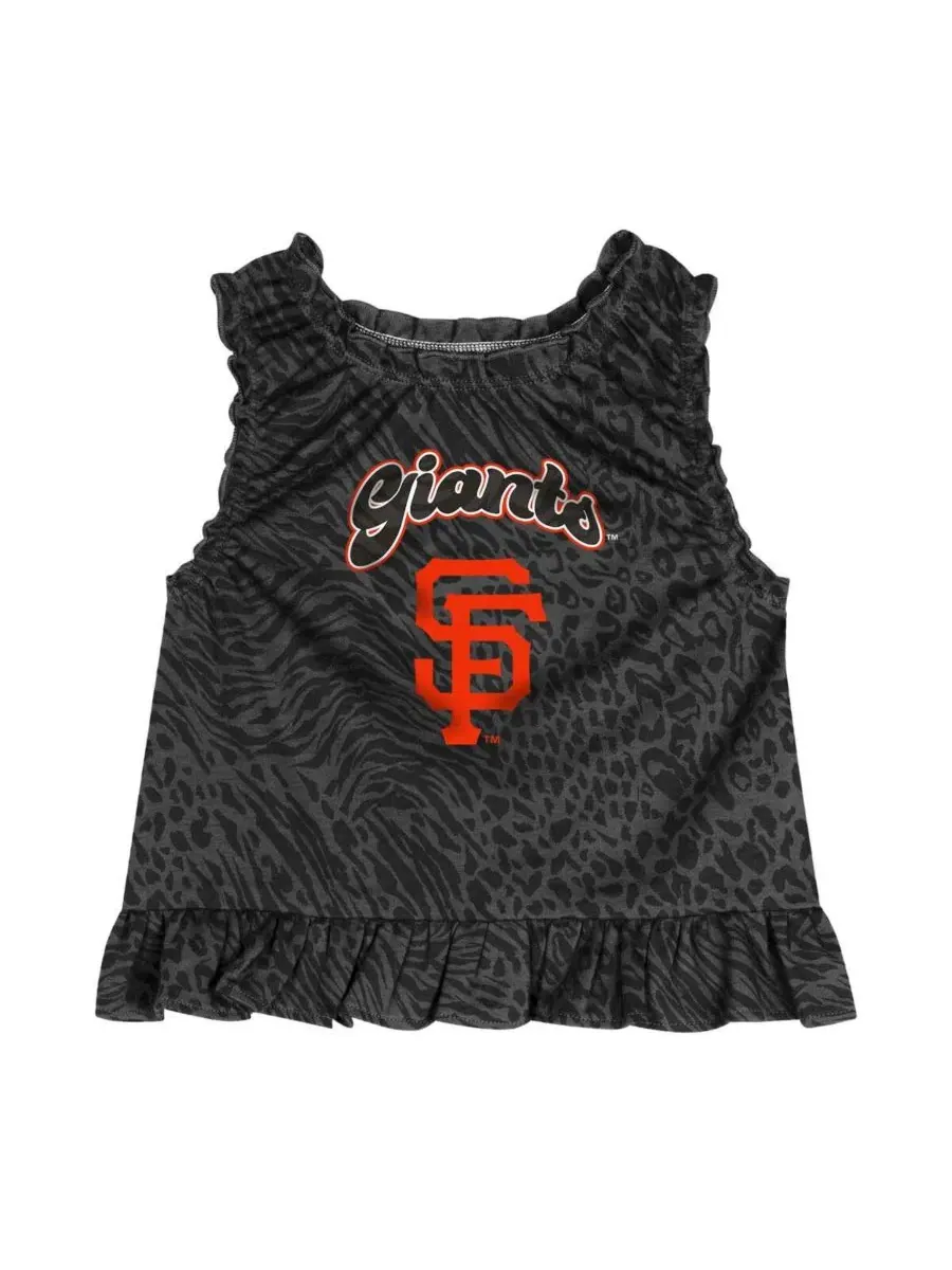 Платье без рукавов с принтом San Francisco Giants Playground Outerstuff — изображение 2 из 3, черный