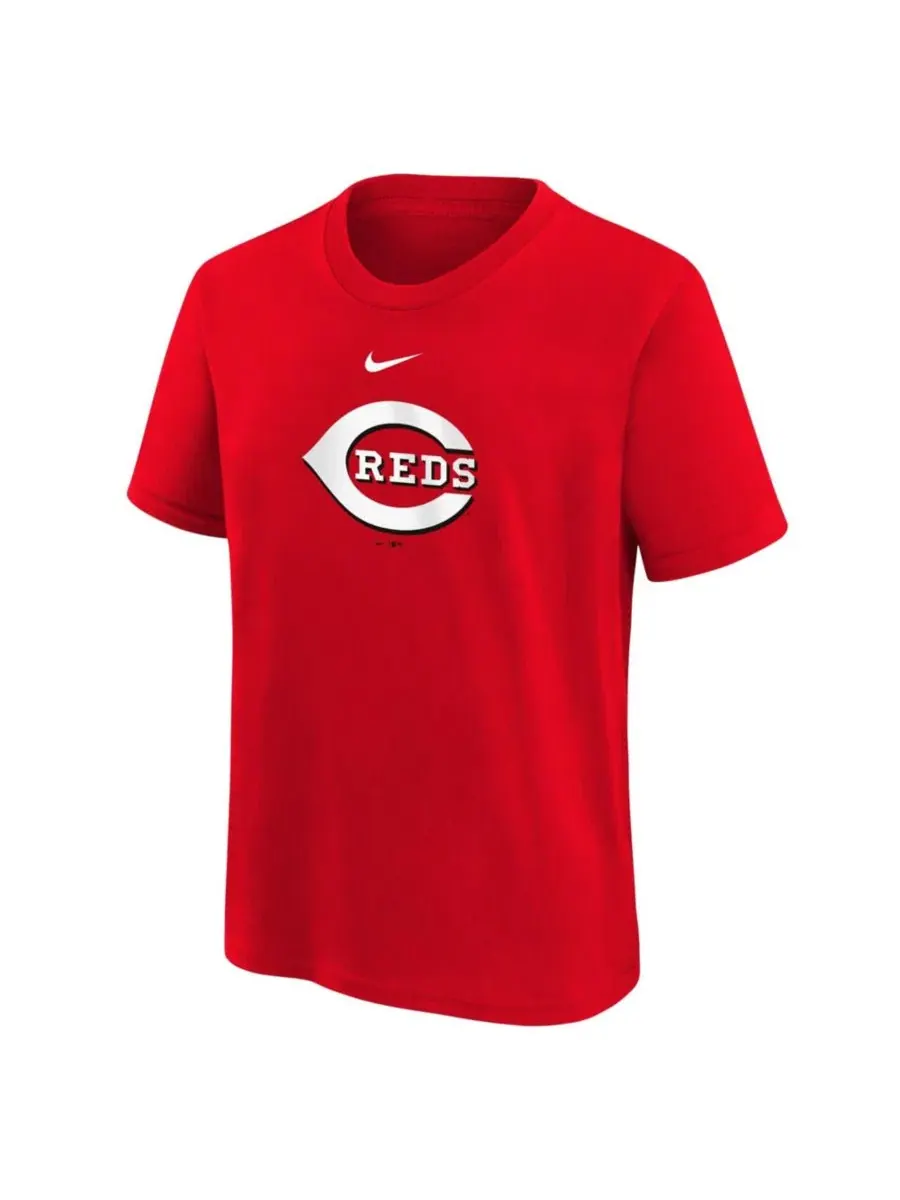 Детская футболка с принтом Cincinnati Reds, модель Large Logo Nike — изображение 3 из 3, красный