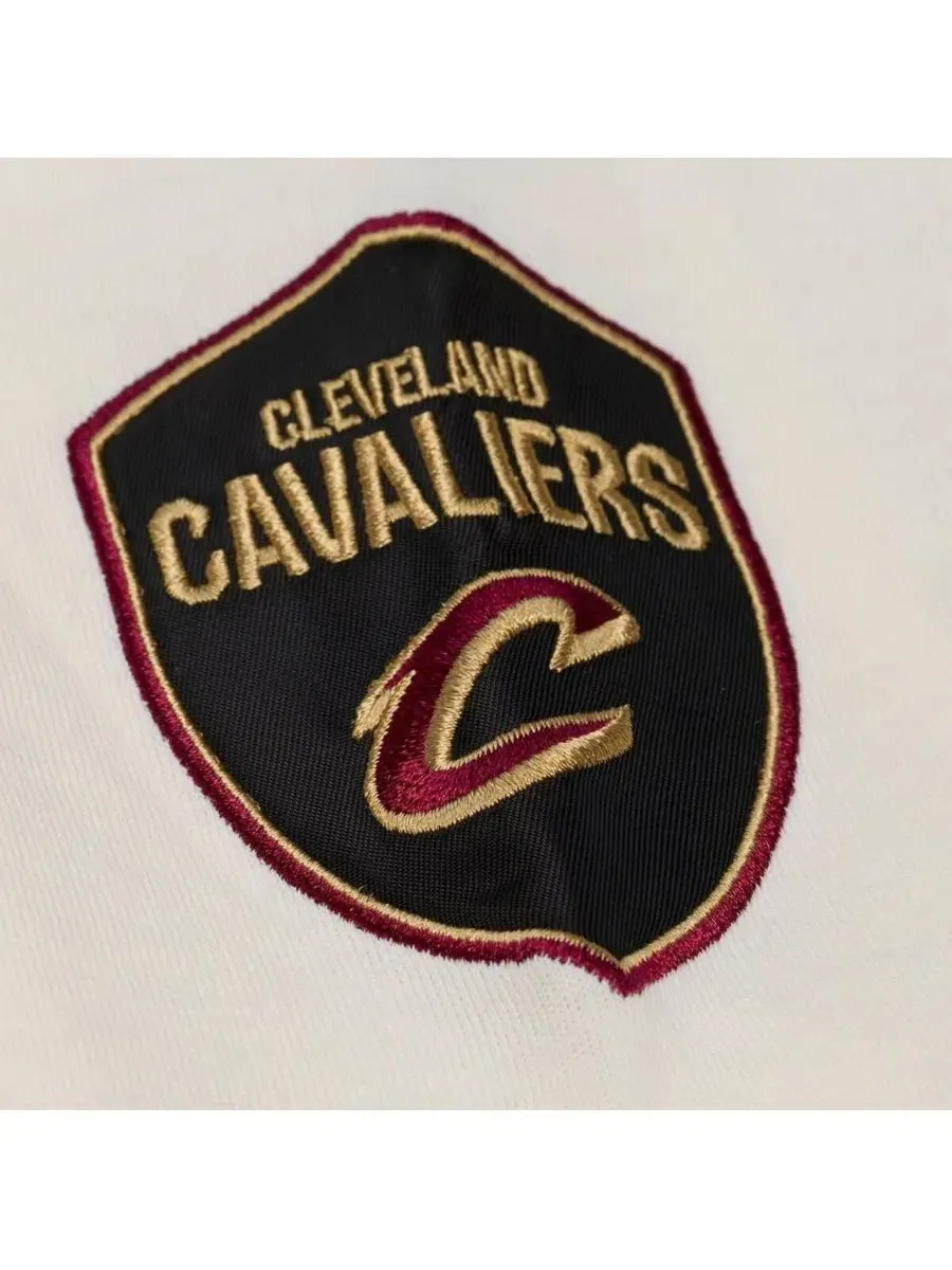 Футболка с цепным стежком и аппликацией на рукавах Cleveland Cavaliers Mitchell & Ness — изображение 4 из 5, бежевый