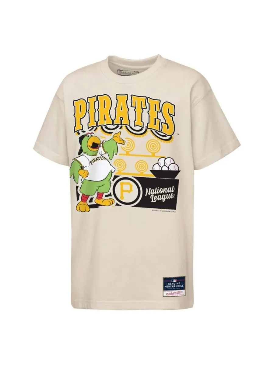 Футболка с маскотом Step Back Up Mascot Mitchell & Ness — изображение 1 из 1, бежевый