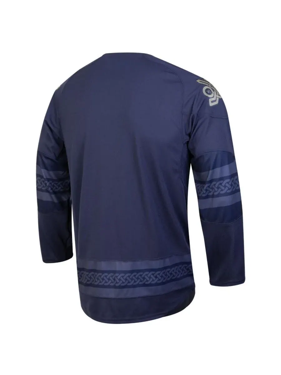 Under Armour Мужская темно-синяя хоккейная майка Notre Dame Fighting Irish (реплика) — изображение 3 из 3, темно-синий