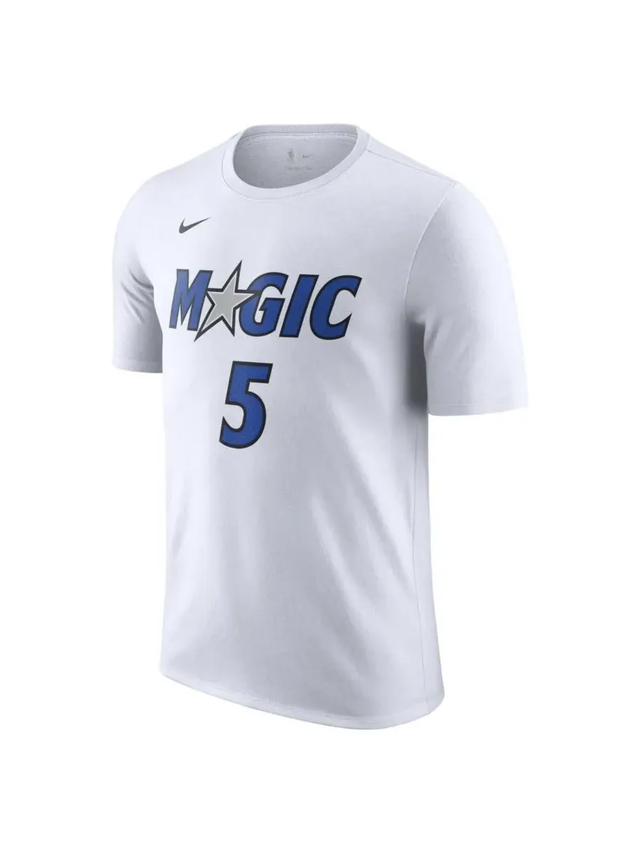 Nike Мужская белая футболка Paolo Banchero Orlando Magic Association Edition с именем и номером — изображение 2 из 3, белый