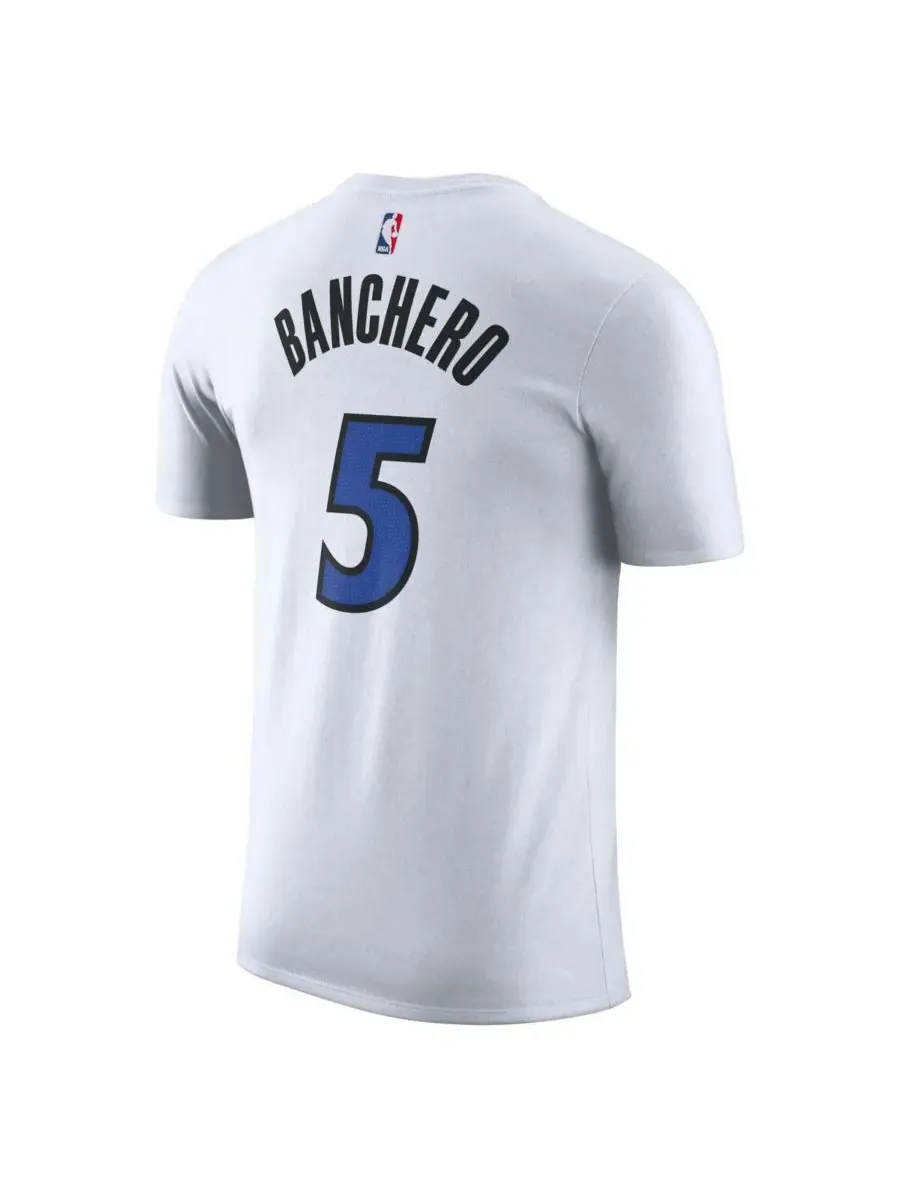 Nike Мужская белая футболка Paolo Banchero Orlando Magic Association Edition с именем и номером — изображение 3 из 3, белый