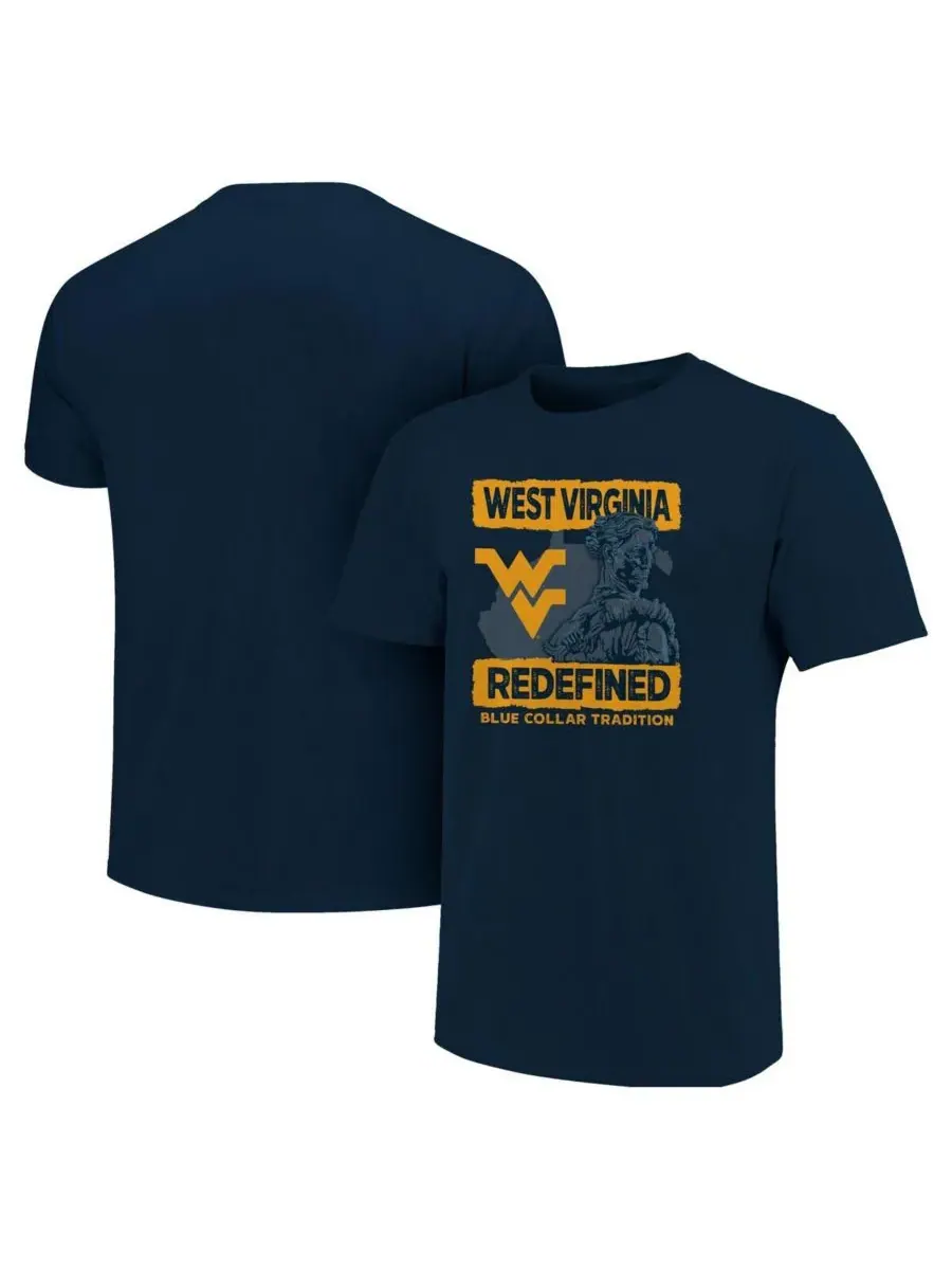 Image One Мужская темно-синяя футболка болельщика команды West Virginia Mountaineers 2025 — изображение 1 из 3, темно-синий