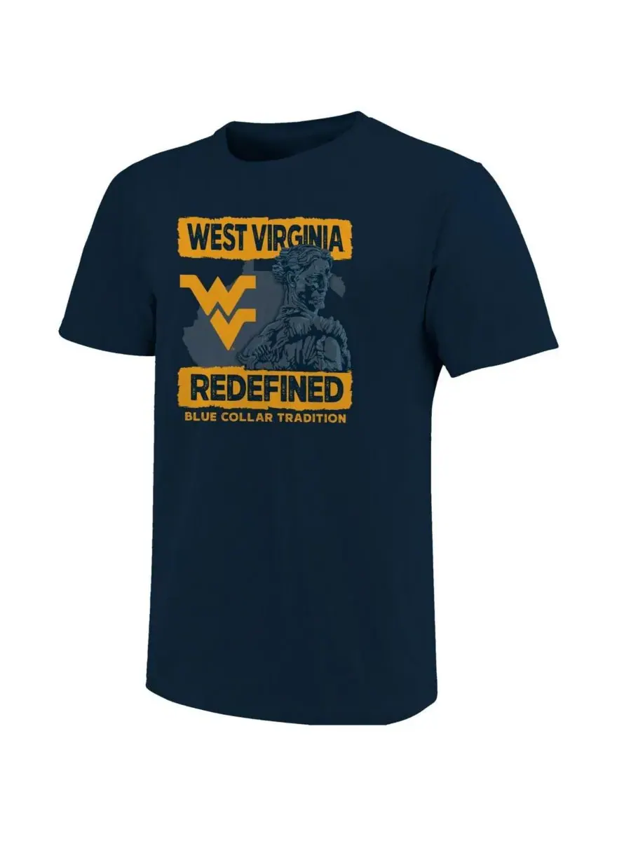 Image One Мужская темно-синяя футболка болельщика команды West Virginia Mountaineers 2025 — изображение 2 из 3, темно-синий
