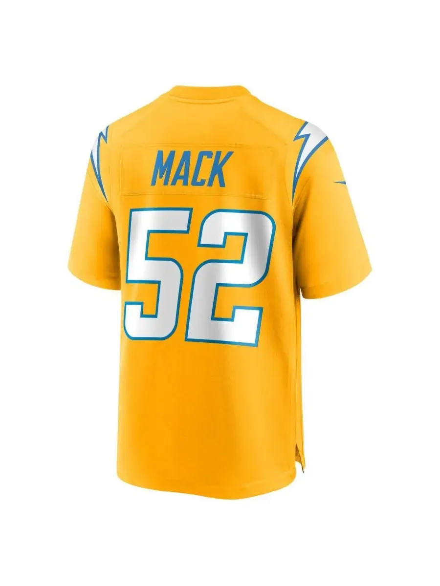 Мужская золотая футболка Халила Мака с символикой Los Angeles Chargers (альтернативная версия) Nike — изображение 3 из 3