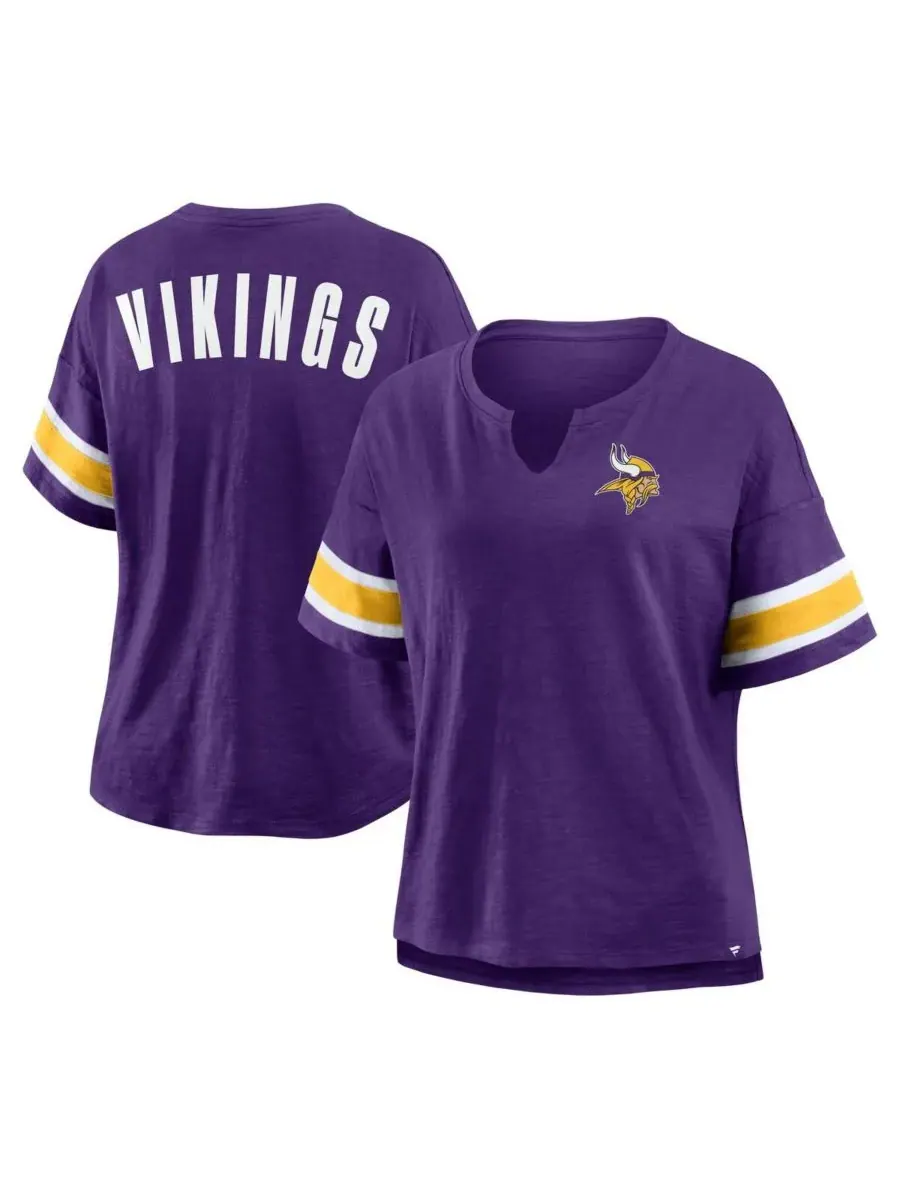 Fanatics Женская фиолетовая футболка Minnesota Vikings Redzone Curl Route — изображение 1 из 3, фиолетовый