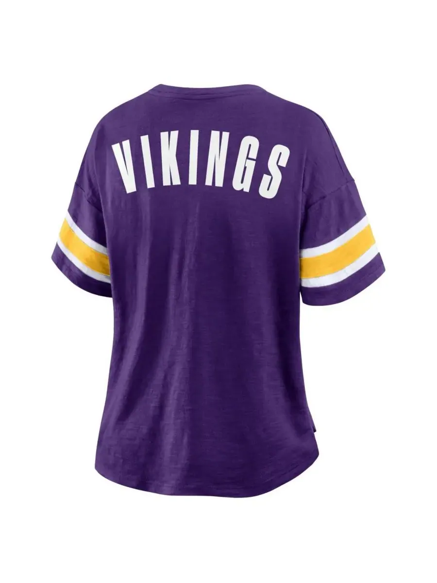 Fanatics Женская фиолетовая футболка Minnesota Vikings Redzone Curl Route — изображение 3 из 3, фиолетовый