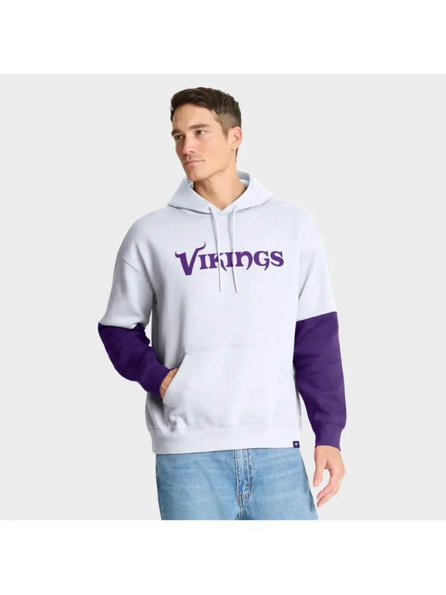 Fanatics Мужская белая толстовка с капюшоном в виде шлема команды Minnesota Vikings Alt — изображение 2 из 5, белый