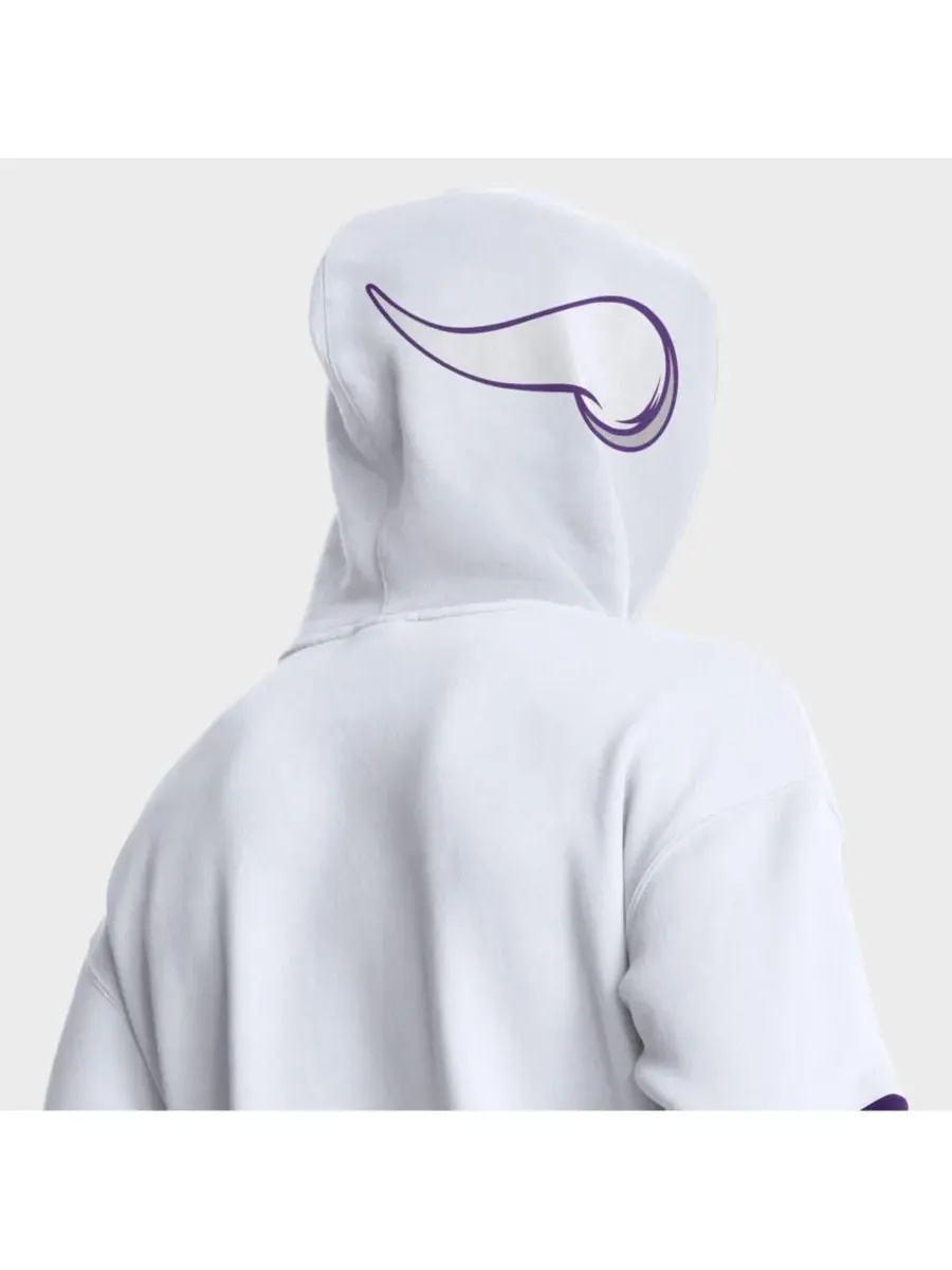 Fanatics Мужская белая толстовка с капюшоном в виде шлема команды Minnesota Vikings Alt — изображение 5 из 5, белый