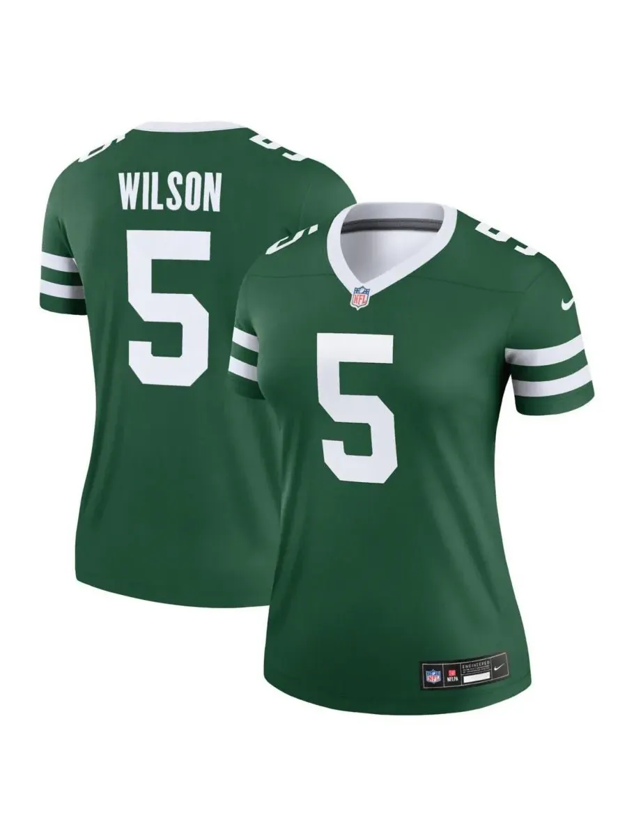 Женская футболка Garrett Wilson Legacy New York Jets Legend Nike — изображение 1 из 3, зеленый