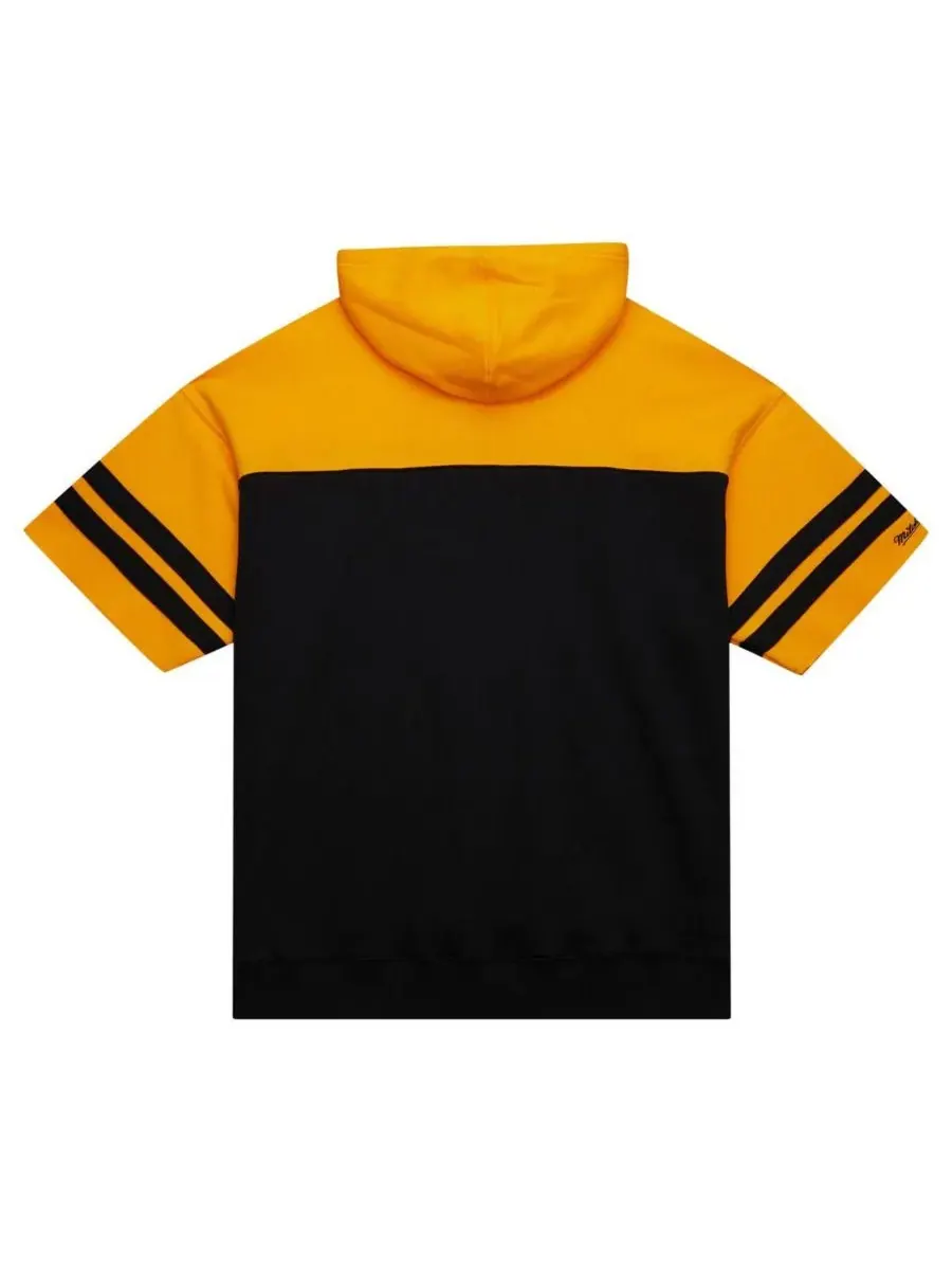 Mitchell & Ness Мужская черная толстовка с коротким рукавом и винтажным логотипом Pittsburgh — изображение 4 из 4, черный