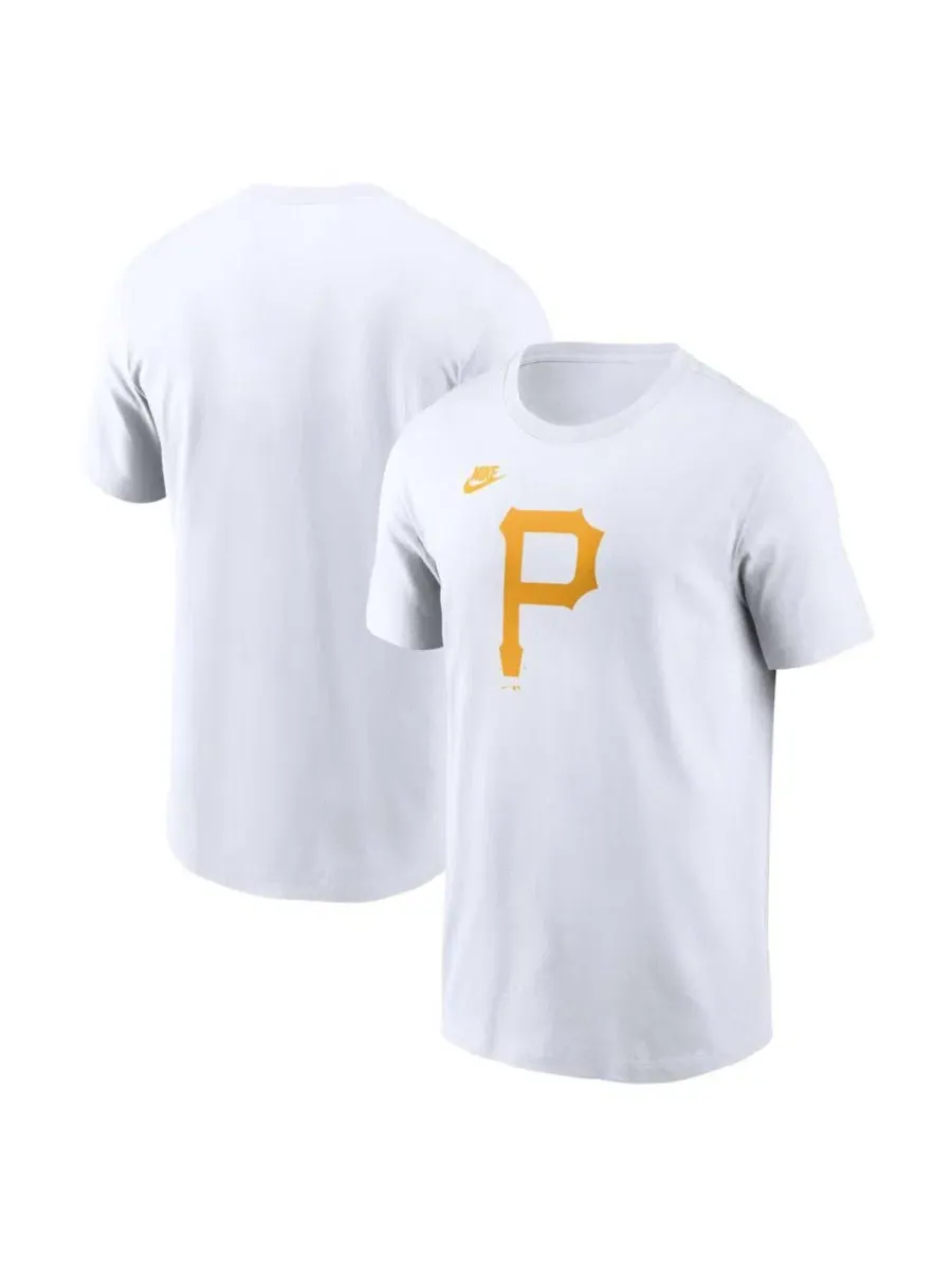 Мужская белая футболка с логотипом Pittsburgh Pirates Cooperstown Collection Nike — изображение 1 из 3, белый