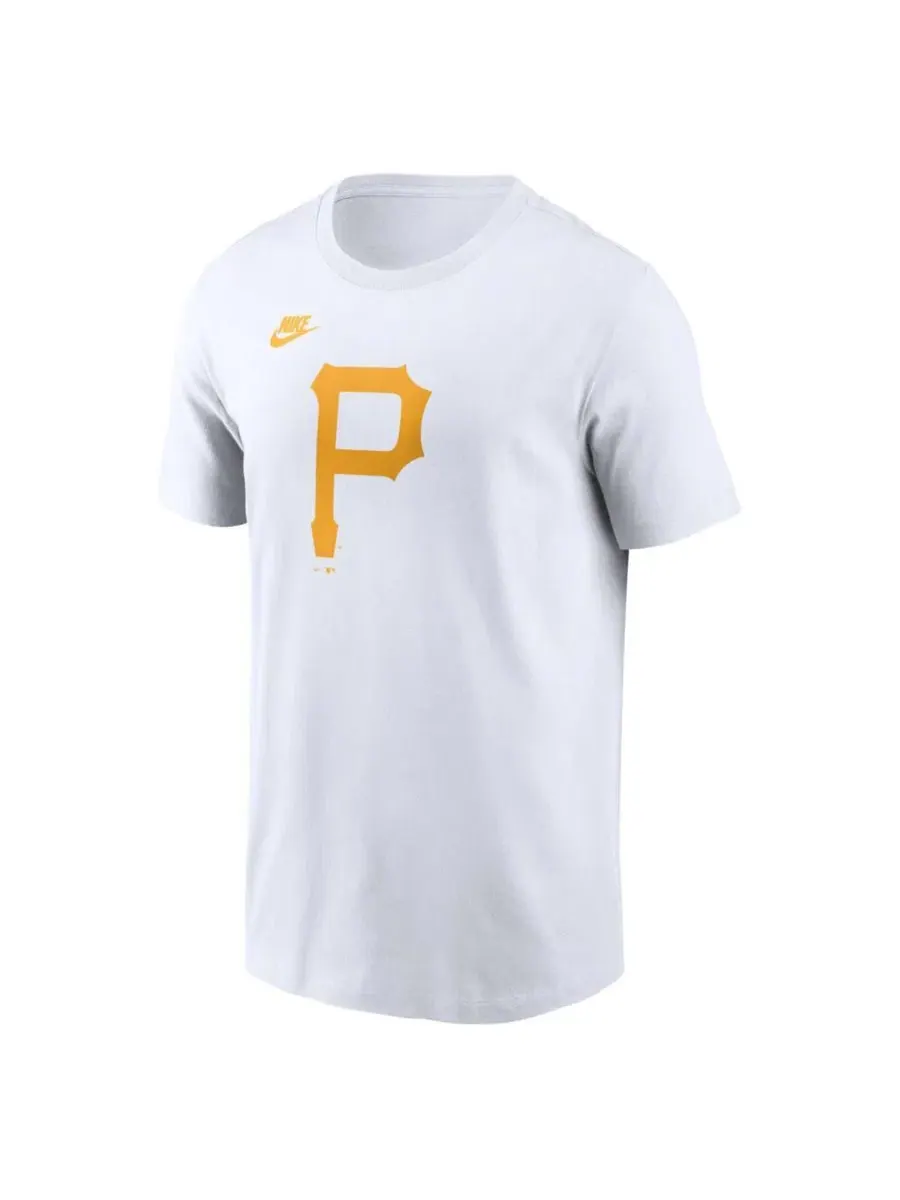 Мужская белая футболка с логотипом Pittsburgh Pirates Cooperstown Collection Nike — изображение 2 из 3, белый