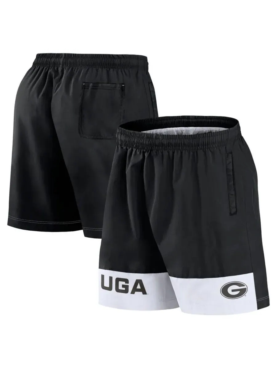 Fanatics Мужские черные тканые шорты Georgia Bulldogs Elements Intensity — изображение 1 из 3, черный
