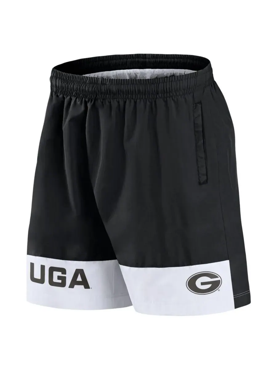 Fanatics Мужские черные тканые шорты Georgia Bulldogs Elements Intensity — изображение 2 из 3, черный