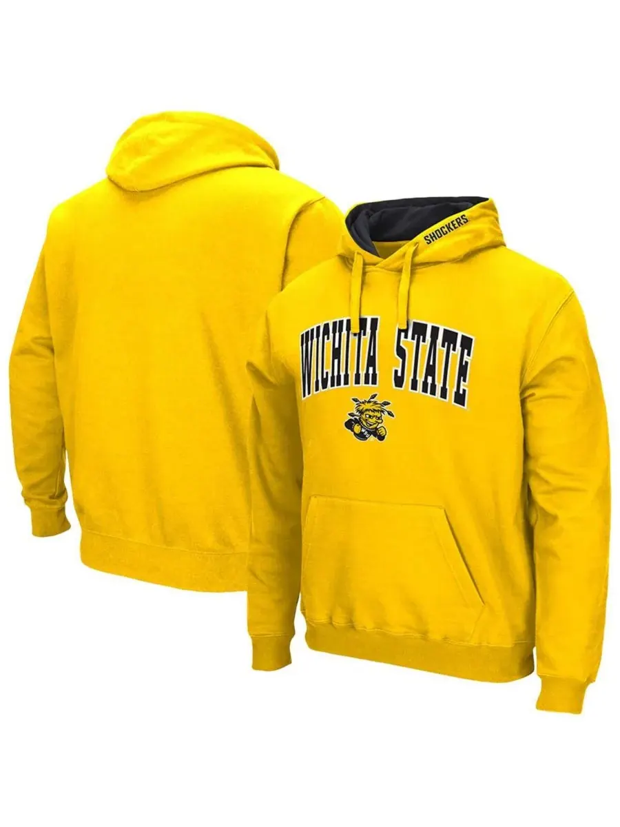 Colosseum Мужская желтая толстовка с капюшоном Wichita State Shockers Arch Logo 3.0 — изображение 1 из 3, желтый