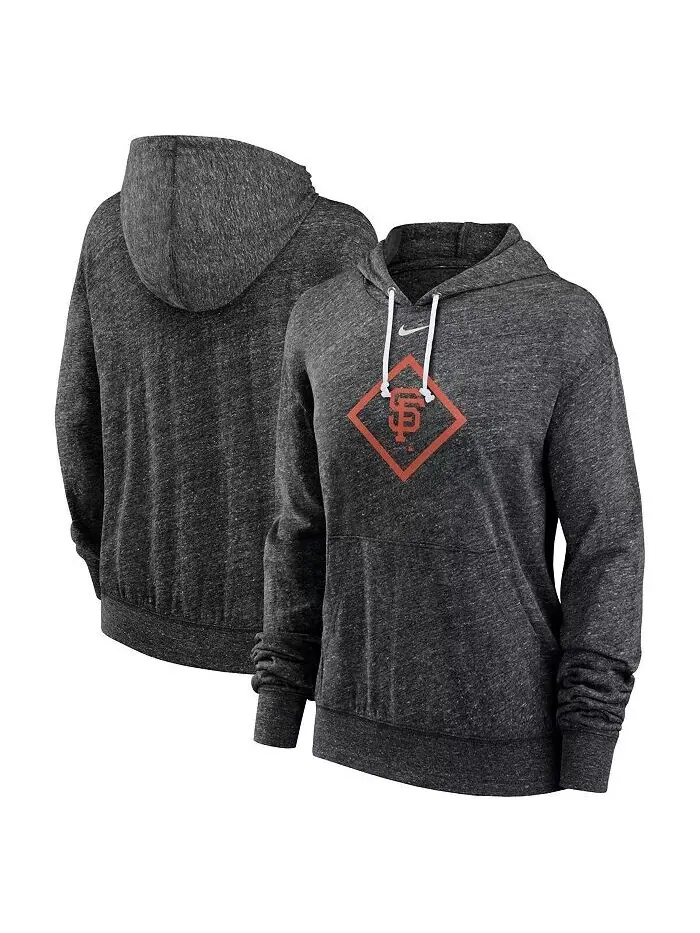Женский черный пуловер с капюшоном в винтажном стиле San Francisco Giants Diamond Icon Gym Nike