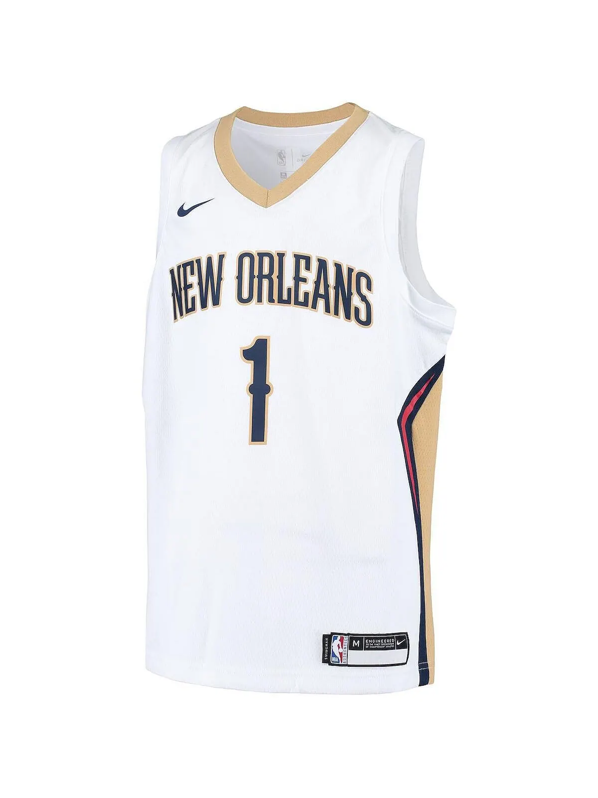 Джерси Big Boys Zion Williamson White New Orleans Pelicans Swingman Player — Association Edition — изображение 2 из 3, белый