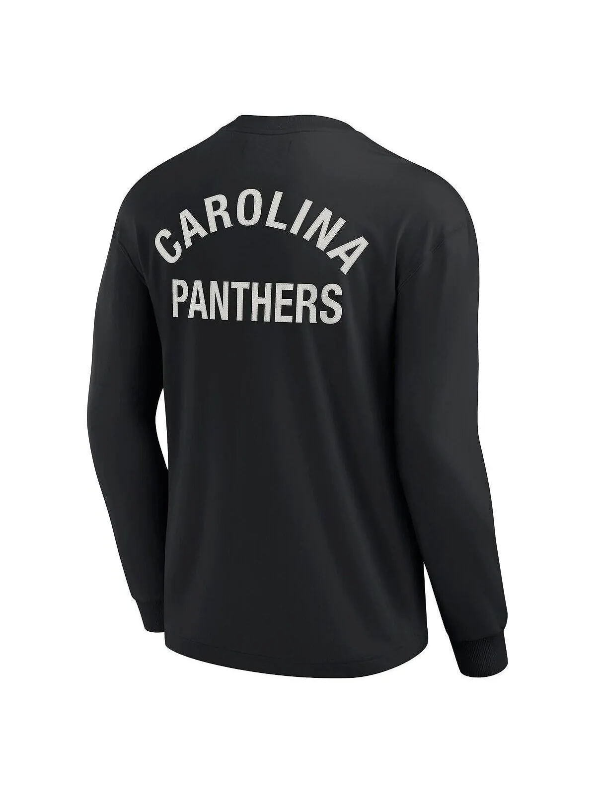 Мужская и женская супермягкая футболка с длинным рукавом Black Carolina Panthers Fanatics Signature — изображение 2 из 3